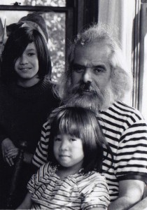 Sal Yniguez with son Chava and daughter Celia, late sixties